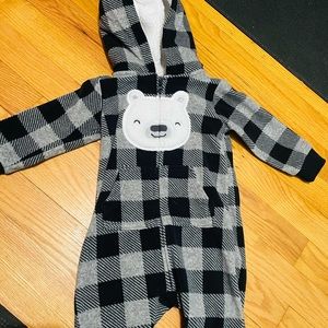 Fleece jumpsuit. Carter’s. Size 9 months
